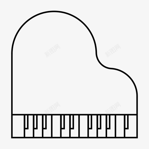 钢琴音乐会fortepiano图标svg_新图网 https://ixintu.com fortepiano 乐器 钢琴 键盘 音乐 音乐会