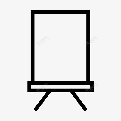 绘画画布画架图标svg_新图网 https://ixintu.com 图像 墙壁 墙纸 画布 画架 绘画