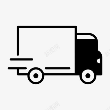 送货车运输车辆图标图标