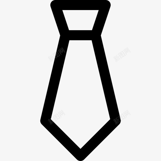 领带正式制服图标svg_新图网 https://ixintu.com 制服 服装线图标 正式 领带