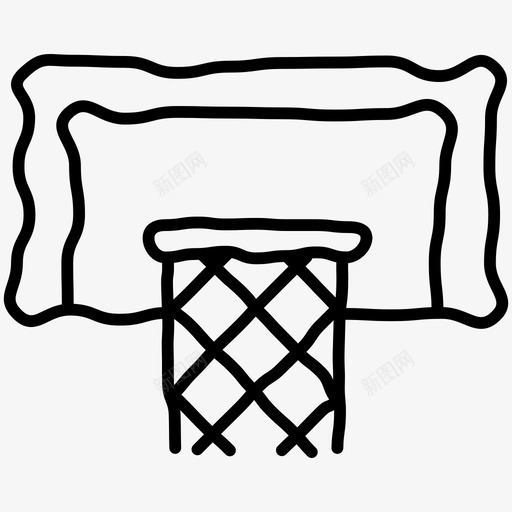 篮球手绘体育涂鸦图标svg_新图网 https://ixintu.com 体育涂鸦 手绘 篮球