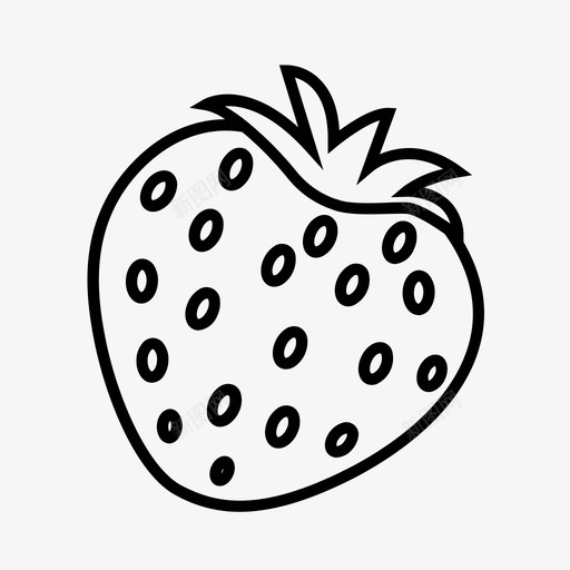 草莓水果花园草莓图标svg_新图网 https://ixintu.com 水果 花园草莓 草莓 草莓汁