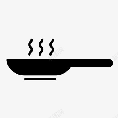 煎锅烹饪厨房图标图标