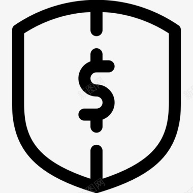 金融安全美元货币图标图标