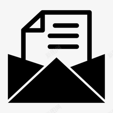 邮件信件办公室标志符号图标图标