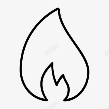 火篝火烧图标图标
