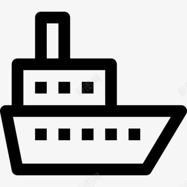 客船海运航行图标图标
