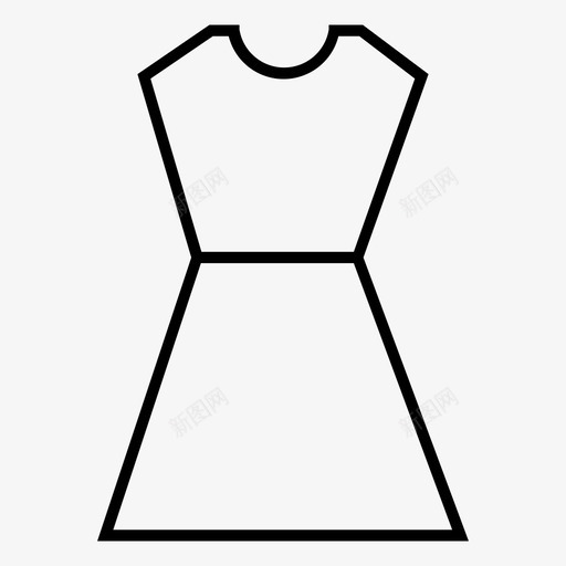 衣服时装女士图标svg_新图网 https://ixintu.com 女士 时装 衣服