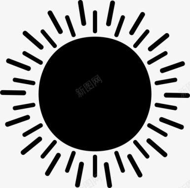 太阳光球体图标图标