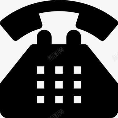 拨号电话传统旧图标图标