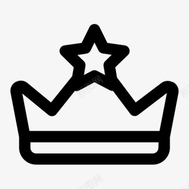 国王皇室图标图标