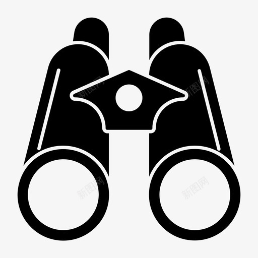 双筒望远镜业务视图图标svg_新图网 https://ixintu.com 业务 业务和办公图示符 双筒望远镜 缩放 视图