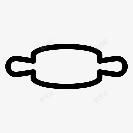 擀面杖家用电器厨房用具图标svg_新图网 https://ixintu.com 厨房用具 家用电器 擀面杖