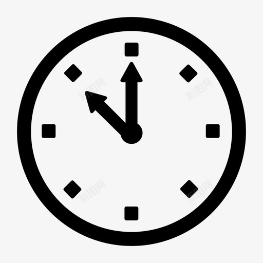 时间业务时钟图标svg_新图网 https://ixintu.com 业务 业务和办公室标志符号 墙 手表 时钟 时间