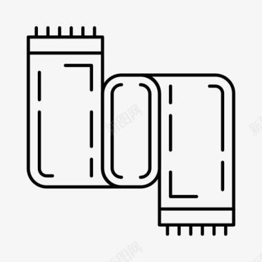 围巾配件秋装图标图标