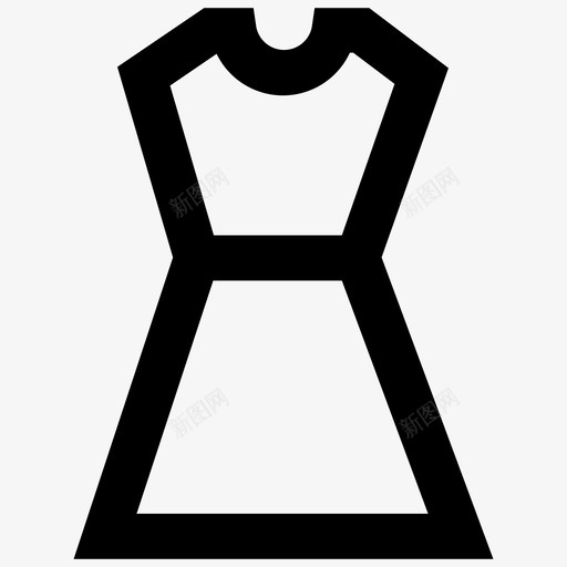衣服时装女士图标svg_新图网 https://ixintu.com 女士 时装 衣服