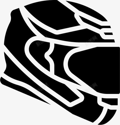 摩托车头盔极限运动图标svg_新图网 https://ixintu.com 摩托车头盔 极限 极限运动实心 运动
