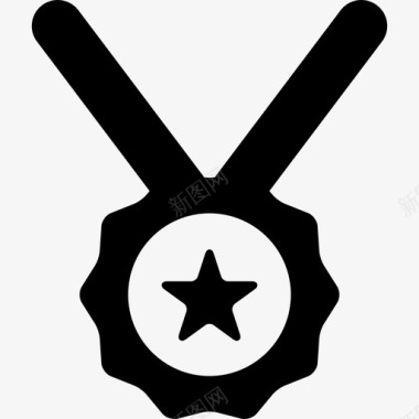明星奖章标志胜利图标图标