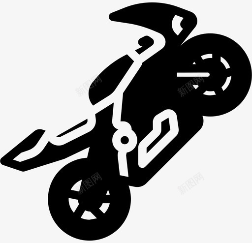 超级自行车极限运动图标svg_新图网 https://ixintu.com 极限 极限运动实心 超级自行车 运动
