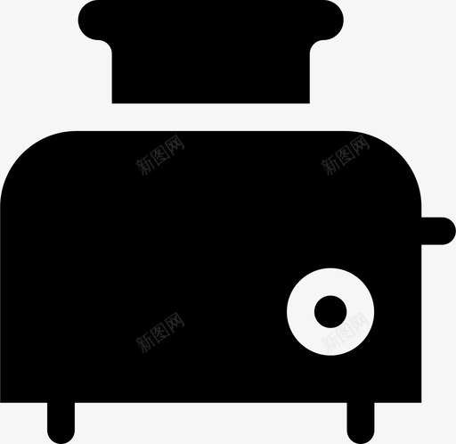 烤面包机面包厨房用具图标svg_新图网 https://ixintu.com 厨房用具 烤面包机 面包