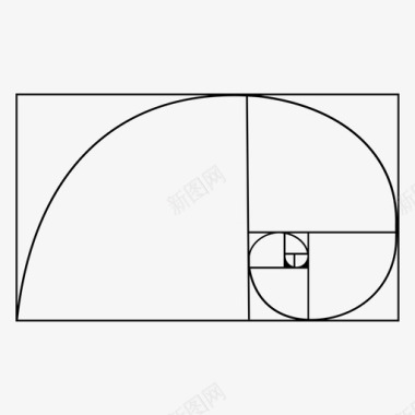 斐波那契数列自然贝壳图标图标