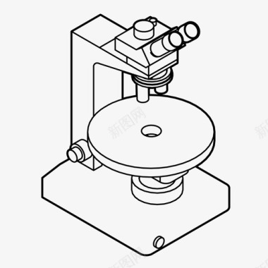 显微镜化学调查图标图标