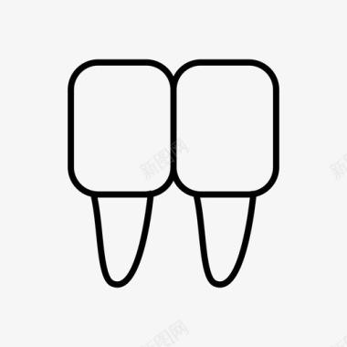 门牙牙齿牙医图标图标