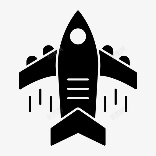 飞机商务运输图标svg_新图网 https://ixintu.com 商务 商务和办公雕文 旅行 运输 飞机