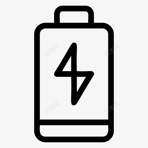 充电电池开发图标svg_新图网 https://ixintu.com 充电 开发 开发用户界面线图标 电池 电源 网页设计 能源