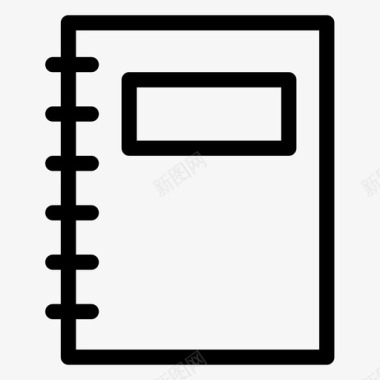 议程书封面笔记本图标图标