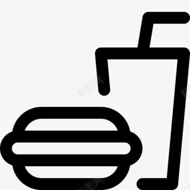 快餐汉堡餐图标图标