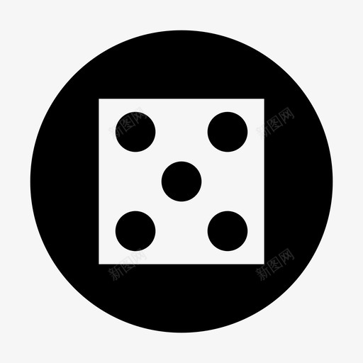 骰子五赌博图标svg_新图网 https://ixintu.com 五 值 赌博 配对 骰子 骰子圈