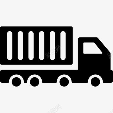 运输拖车运输共享图标图标