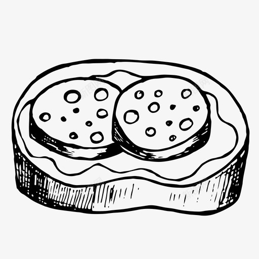 三明治烹饪食物图标svg_新图网 https://ixintu.com 三明治 烹饪 肉 膳食 零食 食物