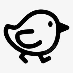 小鸡标识小鸡动物鸡图标高清图片