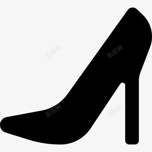高跟鞋时尚漂亮图标svg_新图网 https://ixintu.com 时尚 漂亮 高跟鞋