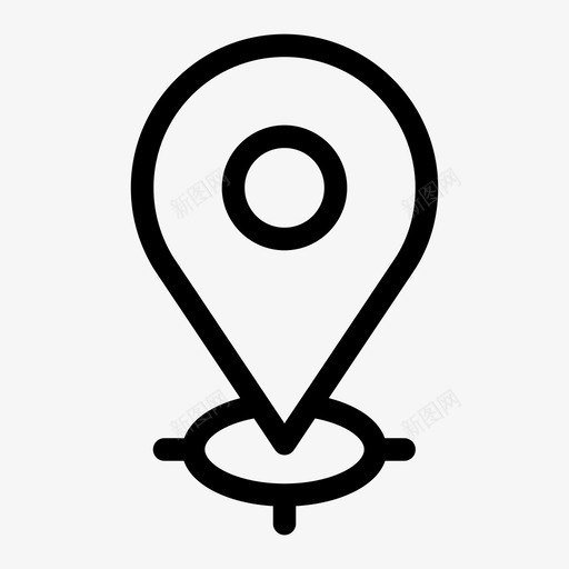 地图针重点放在地址位置图标svg_新图网 https://ixintu.com 位置 地图针 地点 重点放在地址