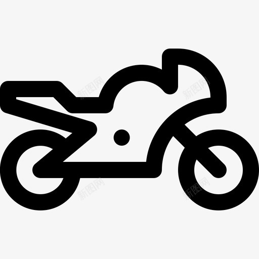 赛车摩托车比赛图标svg_新图网 https://ixintu.com 交通线图标 摩托车 比赛 赛车 运动 骑行