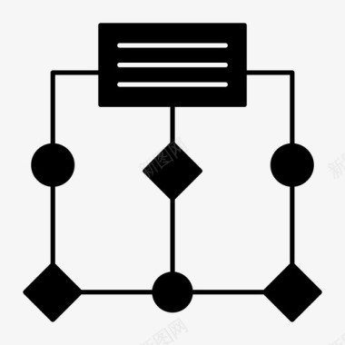 算法图表流程图标图标