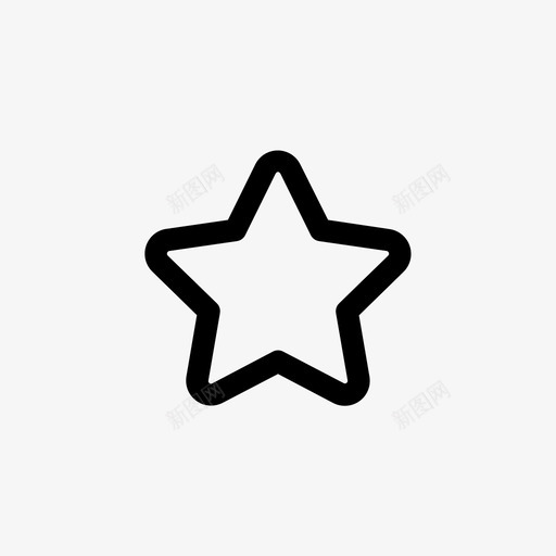 星星像素完美线条图标svg_新图网 https://ixintu.com 像素完美线条 星星
