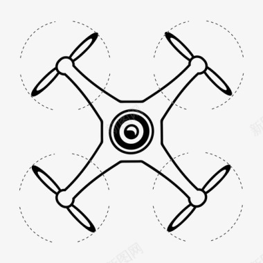 无人机遥控遥控飞机图标图标