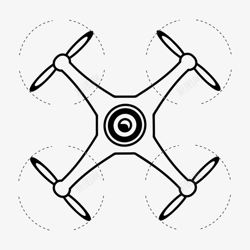 无人机遥控遥控飞机图标svg_新图网 https://ixintu.com 无人机 机器人 遥控 遥控飞机
