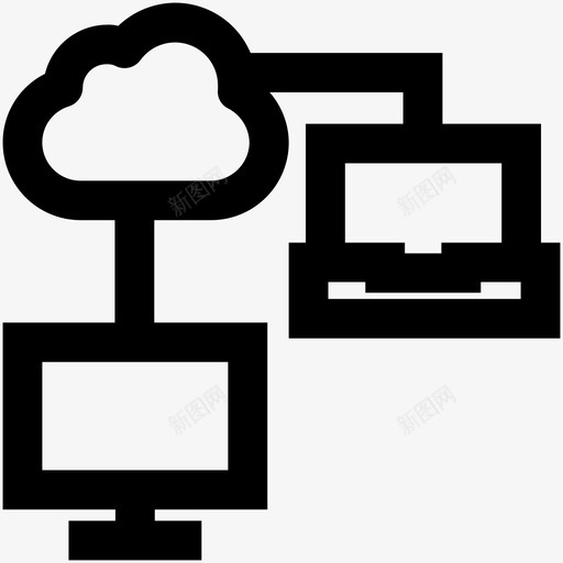 云开发转移图标svg_新图网 https://ixintu.com 云 开发 转移