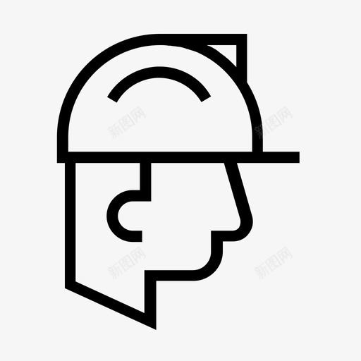 安全帽蓝领工作设备图标svg_新图网 https://ixintu.com 安全 安全帽 工人 工具 蓝领工作 设备