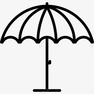 沙滩伞其他夏季套装图标图标