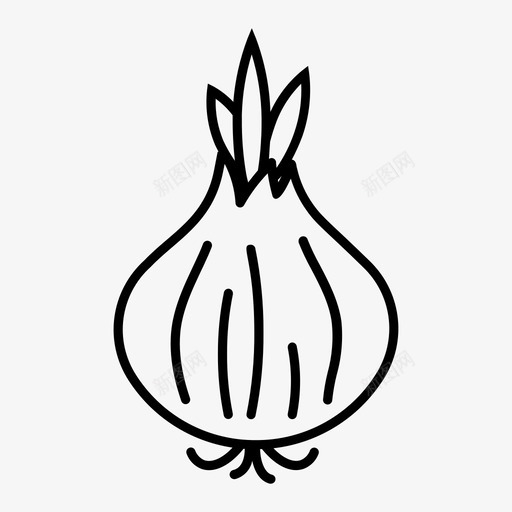 洋葱烹饪调味图标svg_新图网 https://ixintu.com 洋葱 烹饪 烹饪和食品 调味 食品