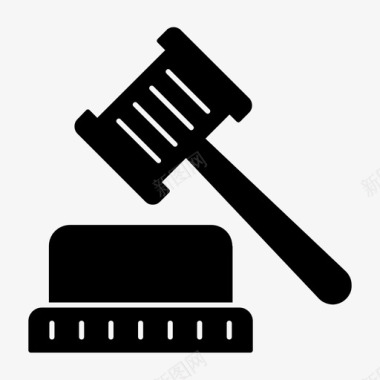 法律商业法庭图标图标