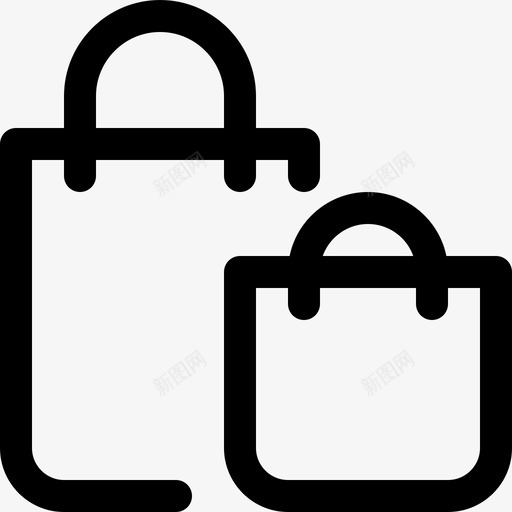 购物袋购买携带袋图标svg_新图网 https://ixintu.com 携带袋 礼品 购买 购物图标行 购物袋 零售