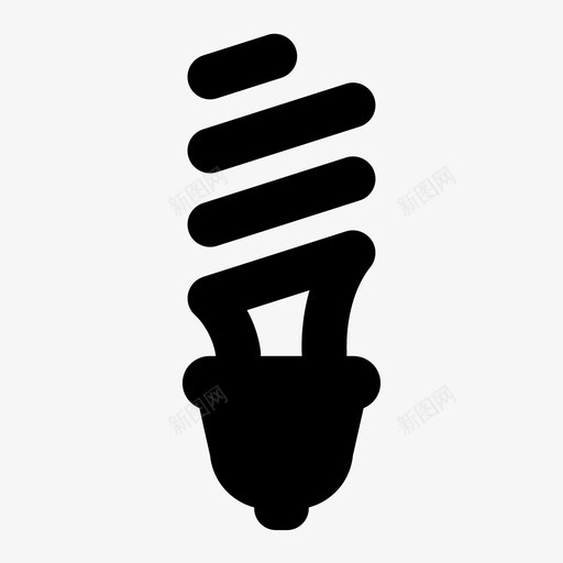 灯泡电能源图标svg_新图网 https://ixintu.com 创意 灯泡 灯泡pt2 电 能源