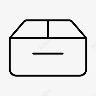 包装盒装运图标图标